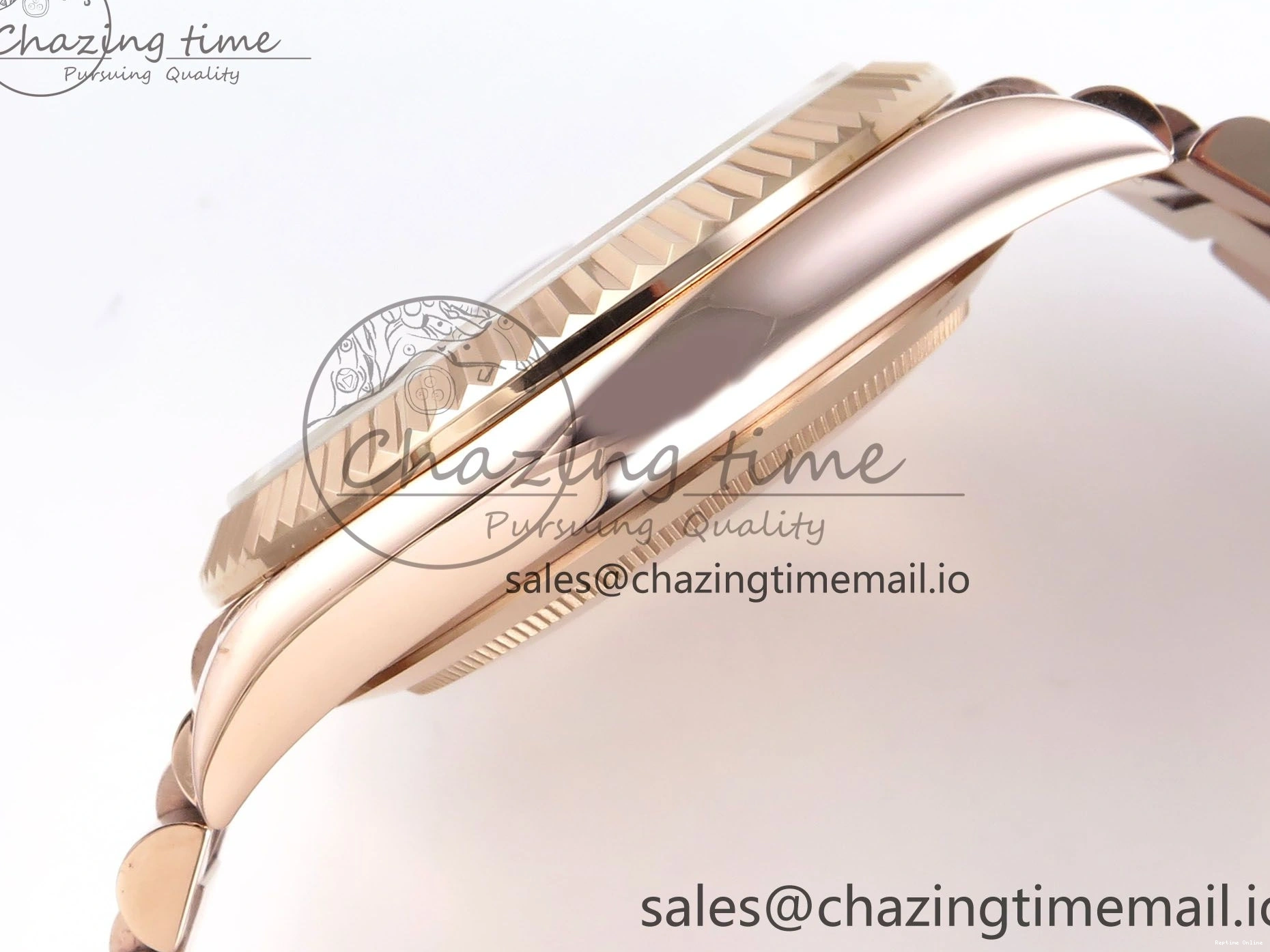 0217 QuickDry Day Date 40 RG 228235 KF 1:1 Best Edition Brown Roman Dial on President Bracelet VR3255 (Gain Weight) 838